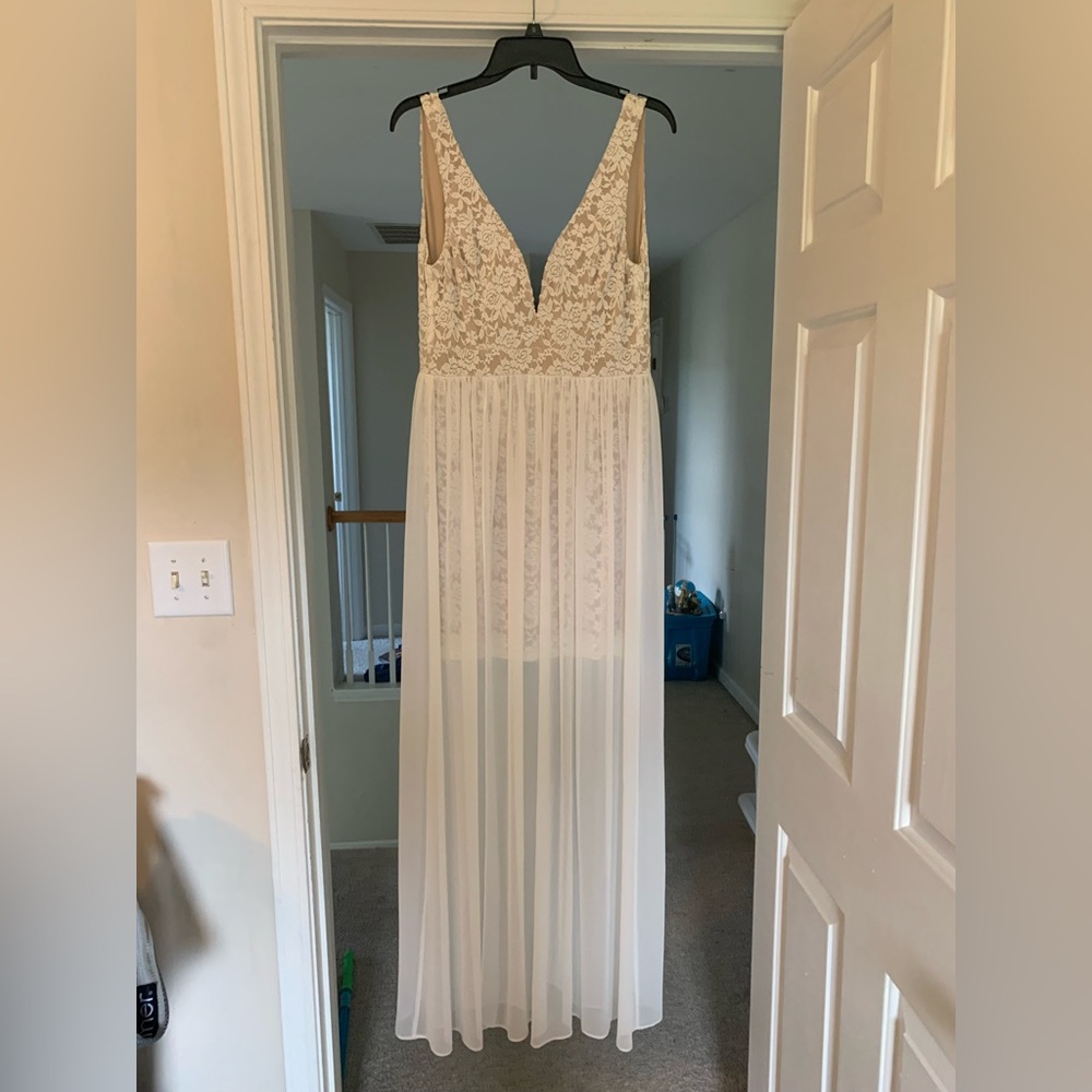 Lulus White Lace Dress